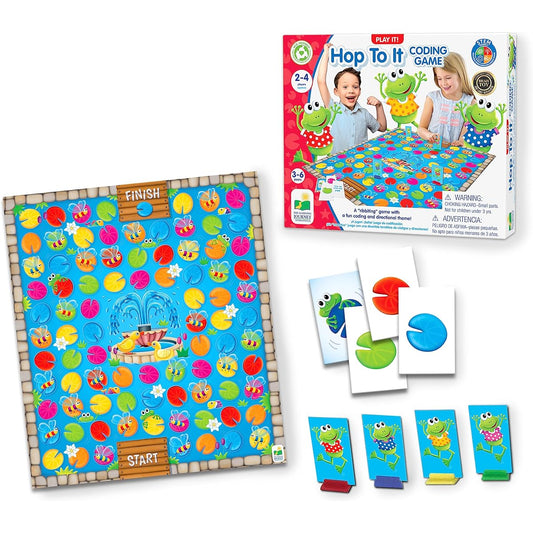 The Learning Journey: Play It! Game - Hop to It - Coding Game Ages 3+ - Award-Winning Toy