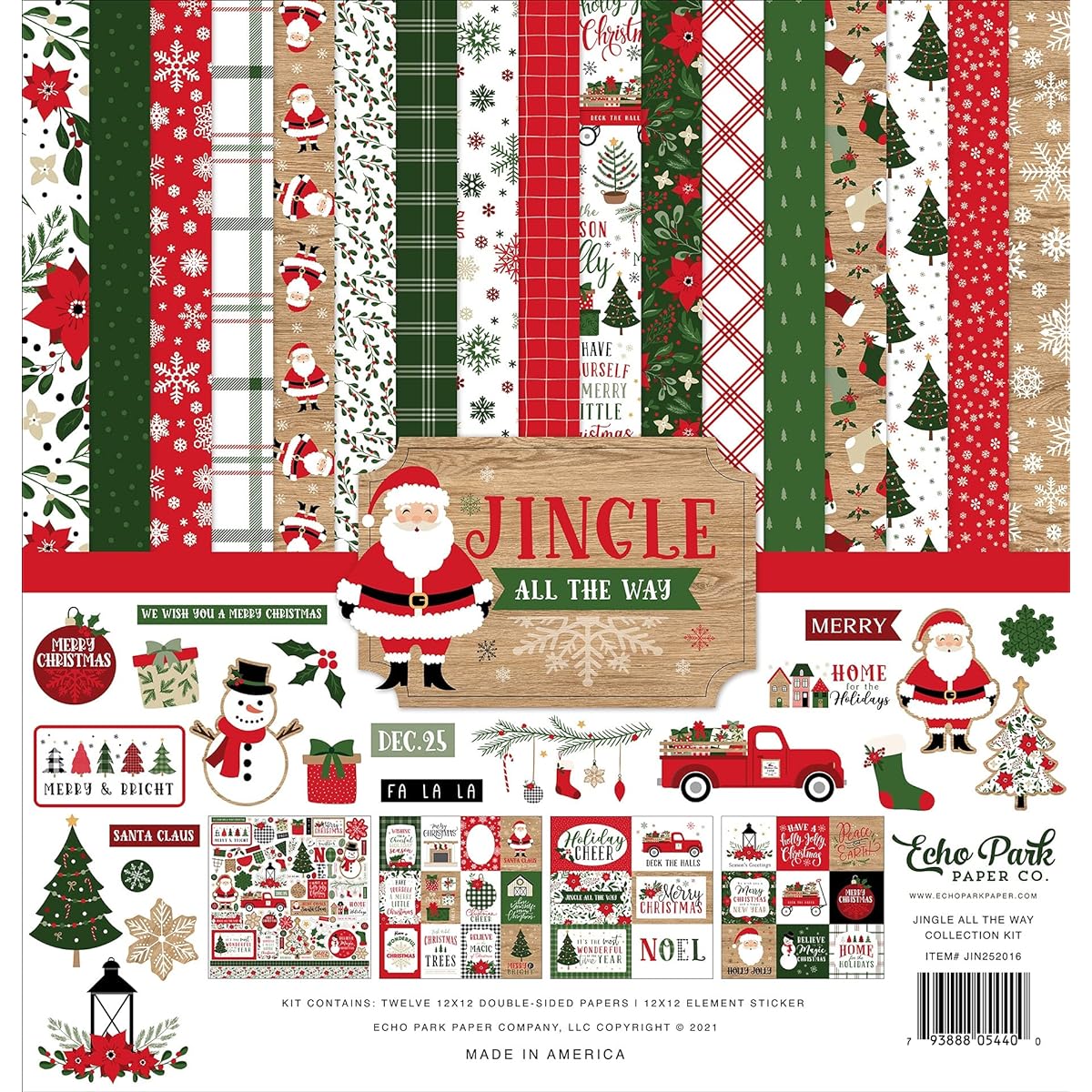 Echo Park Collection Kit 12"X12"-Jingle All The Way -IN252016