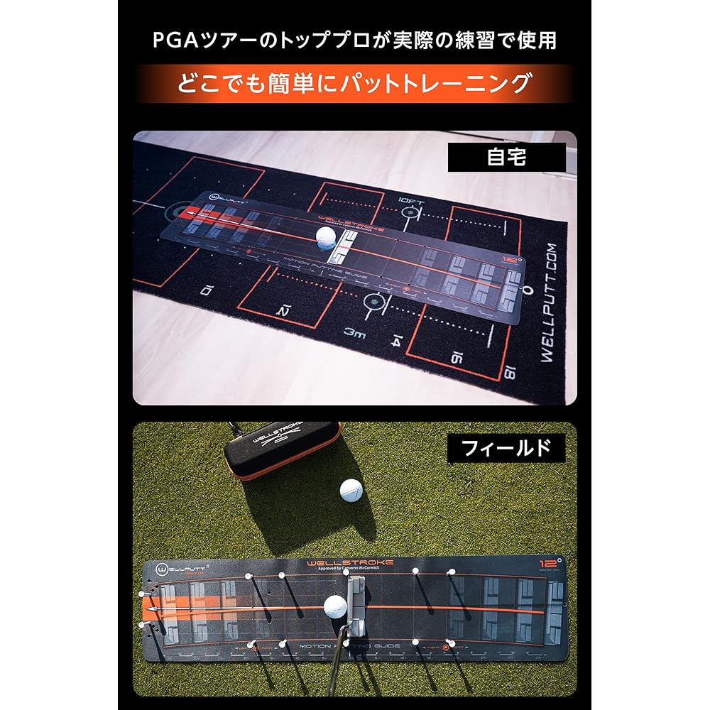 WELLSTROKE Well Stroke Putter Correction Device Stroke Template WELLPUTT Swing Arc Made in France Authorized Japanese Distribution Product