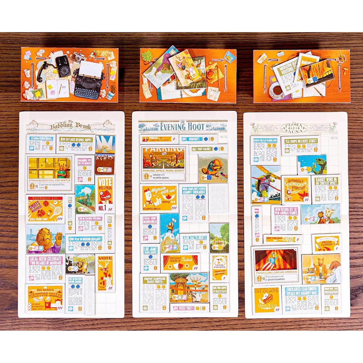 AEG: Fit to Print - Alderac Entertainment Group Enjoy a relaxing solo puzzle or frenetic action up to 6 player tile placement board game for ages 10+ 1-6 players