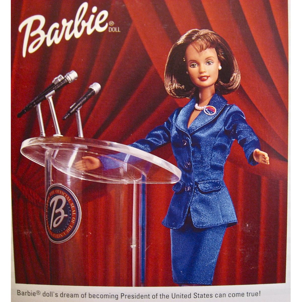Brunette Barbie for President 2000 by Mattel