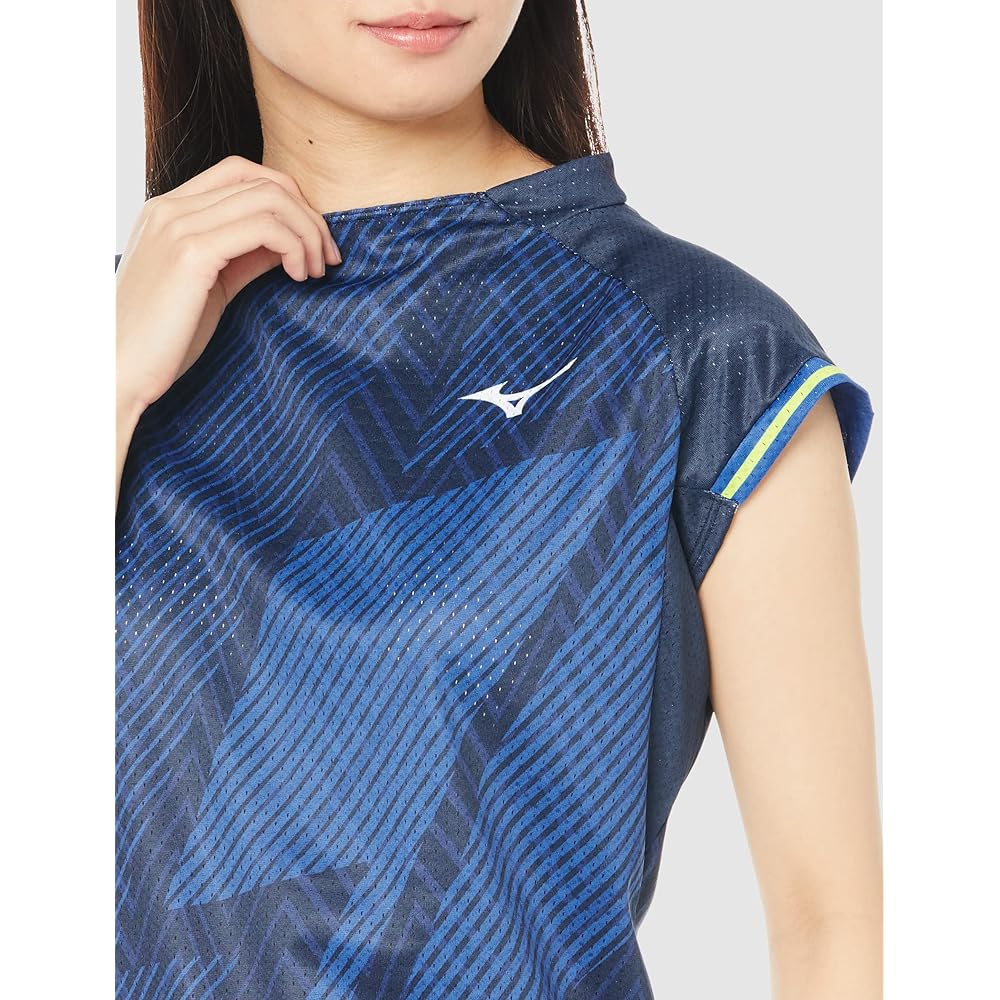 [Mizuno] Badminton Wear Dry Aeroflow Game Shirt Keep Light Highly Ventilated Dynamotion Fit 72MA2200 Women's