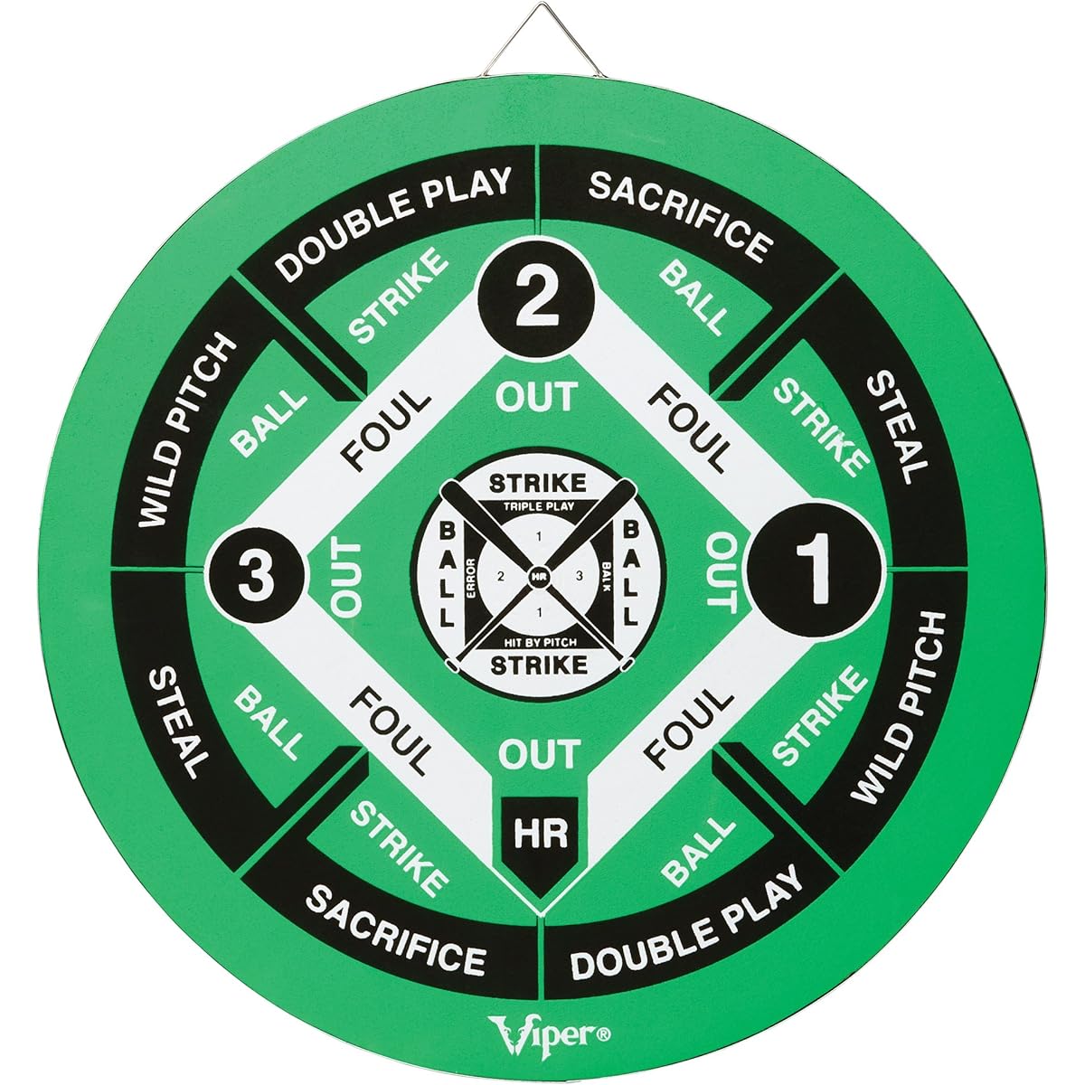 Viper by GLD Products Double Play Paper Dartboard with Darts