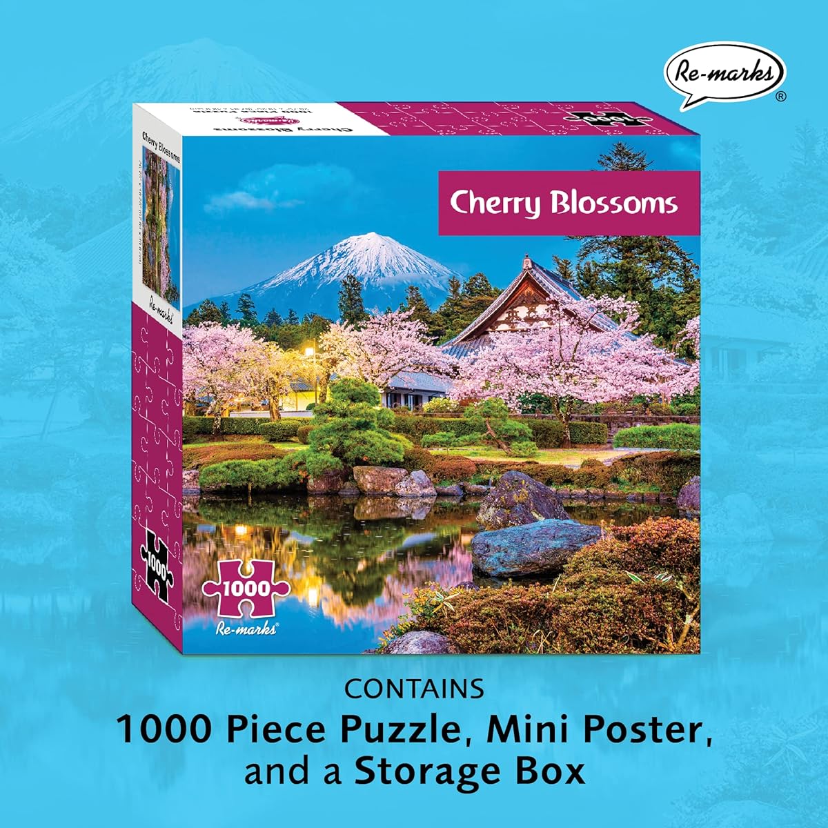Re-marks Sakura 1,000 Piece Jigsaw Puzzle for All Ages