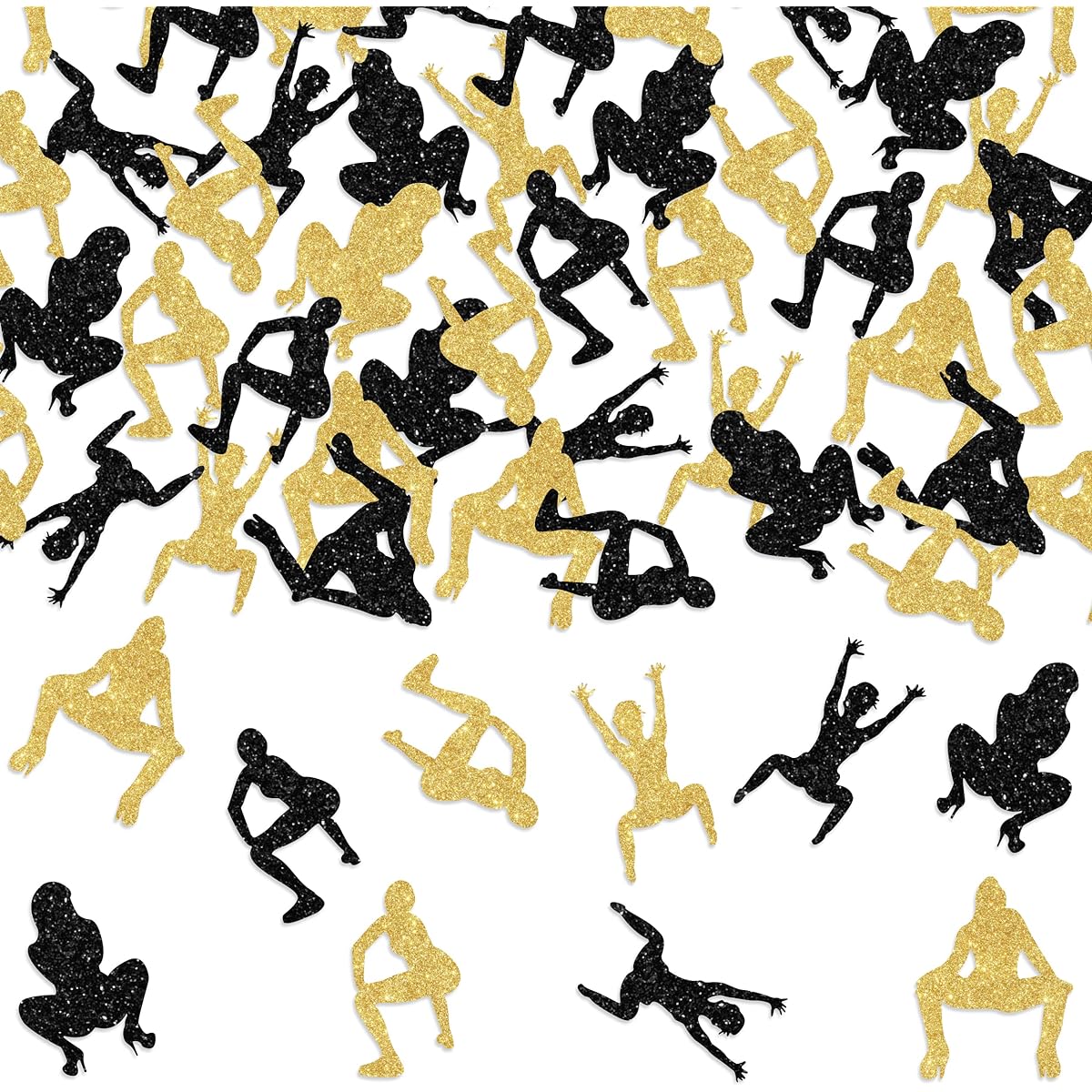 200pcs Twerk Confetti, Bachelorette Party Table Confetti, Funny Birthday Confetti for Girls, Pole Dance Party Confetti Decoration Supplies
