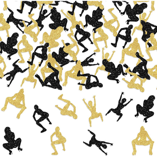 200pcs Twerk Confetti, Bachelorette Party Table Confetti, Funny Birthday Confetti for Girls, Pole Dance Party Confetti Decoration Supplies