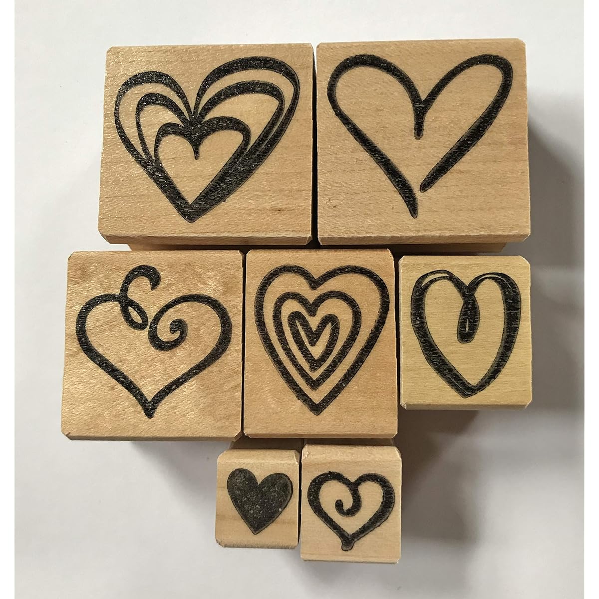 Valentine Heart Rubber Stamp