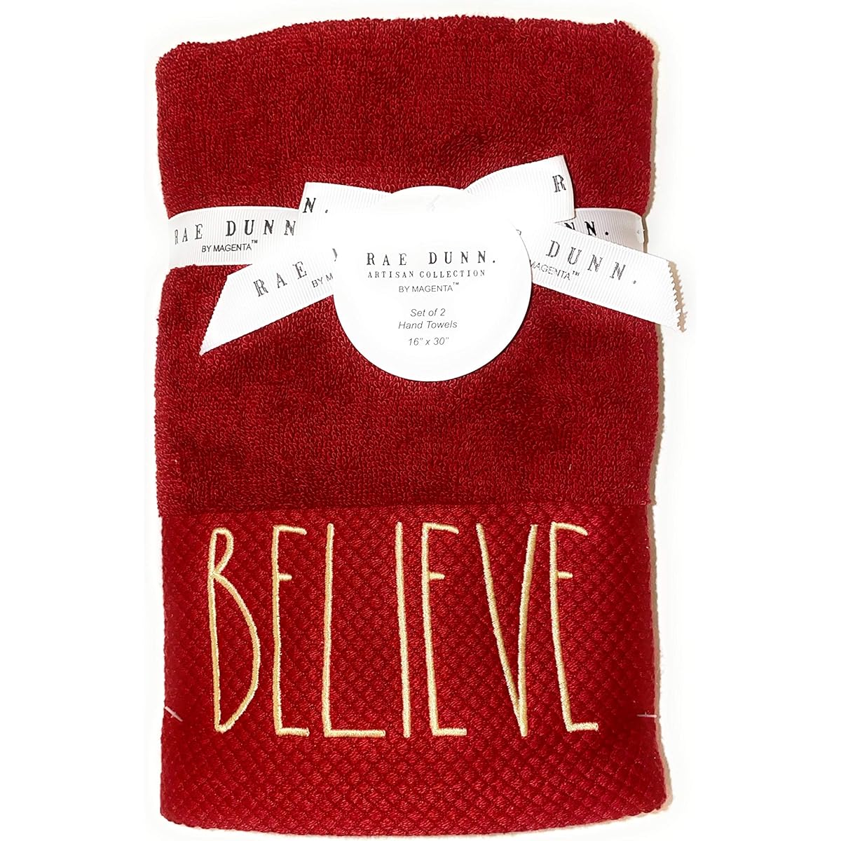 Rae Dunn Embroidered Billy Bread Hand Towels Christmas Bathroom Decor Christmas Hand Towels Christmas Decorations Set of 2