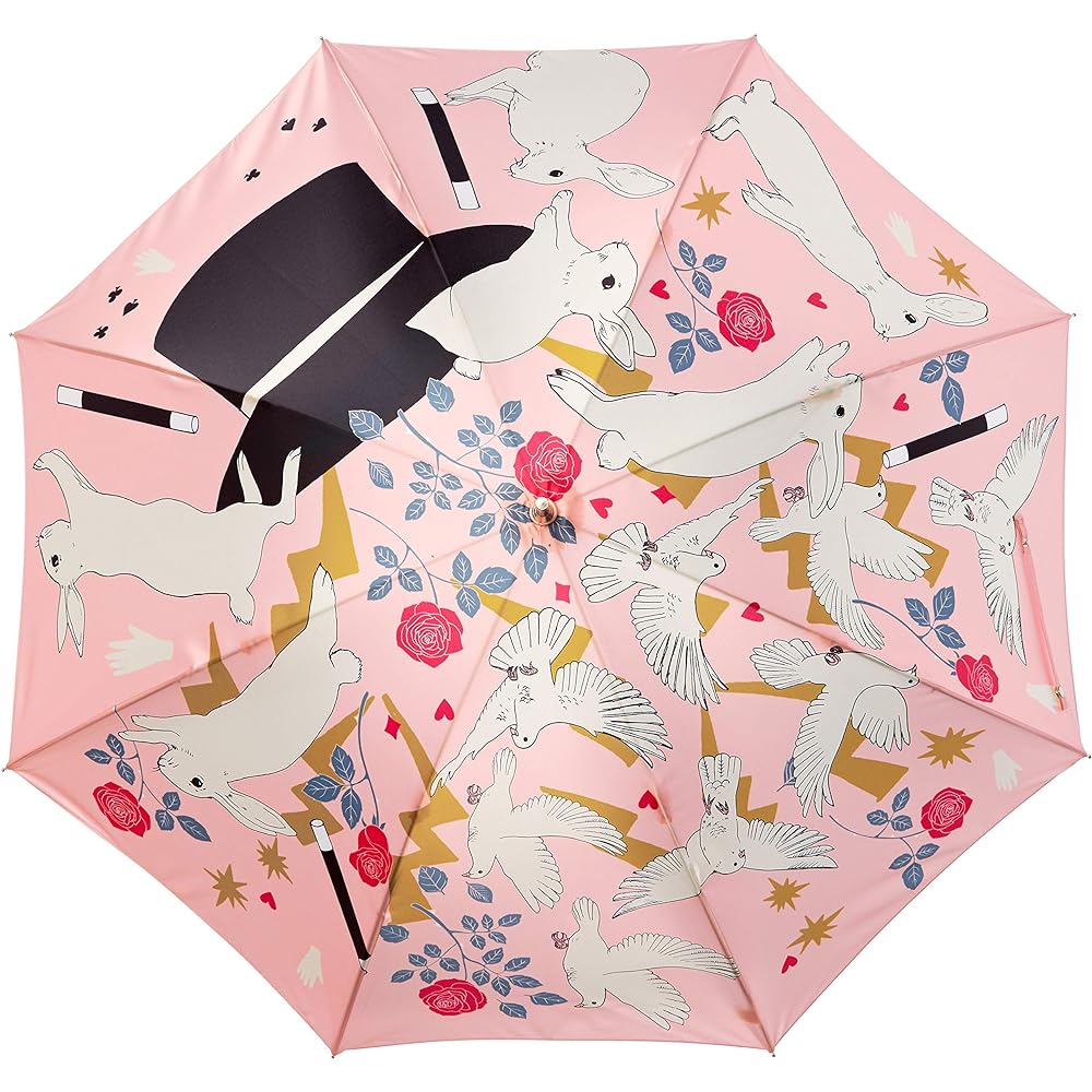 [Aurora] Long Umbrella 1KB 11004 Ladies Pink FREE