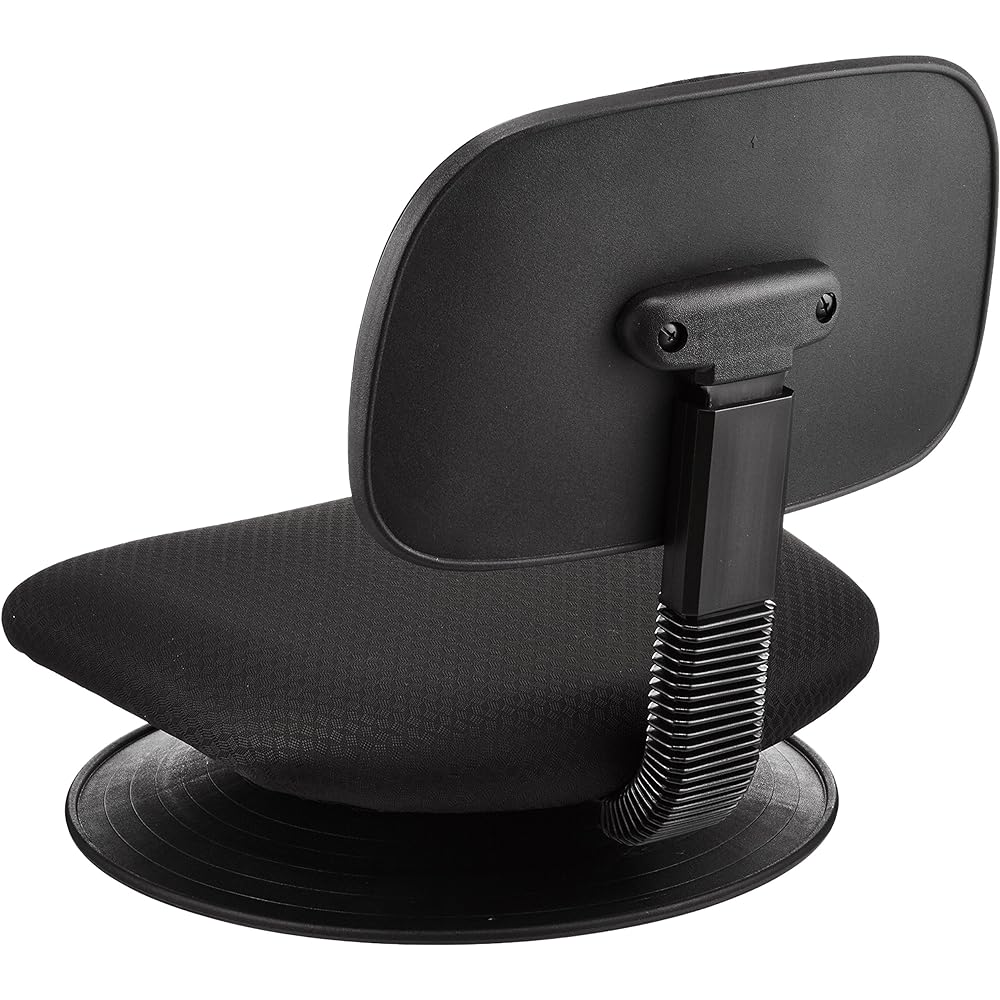 Nakabayashi Office Chair with Rotating Disc Black RZF-103BK