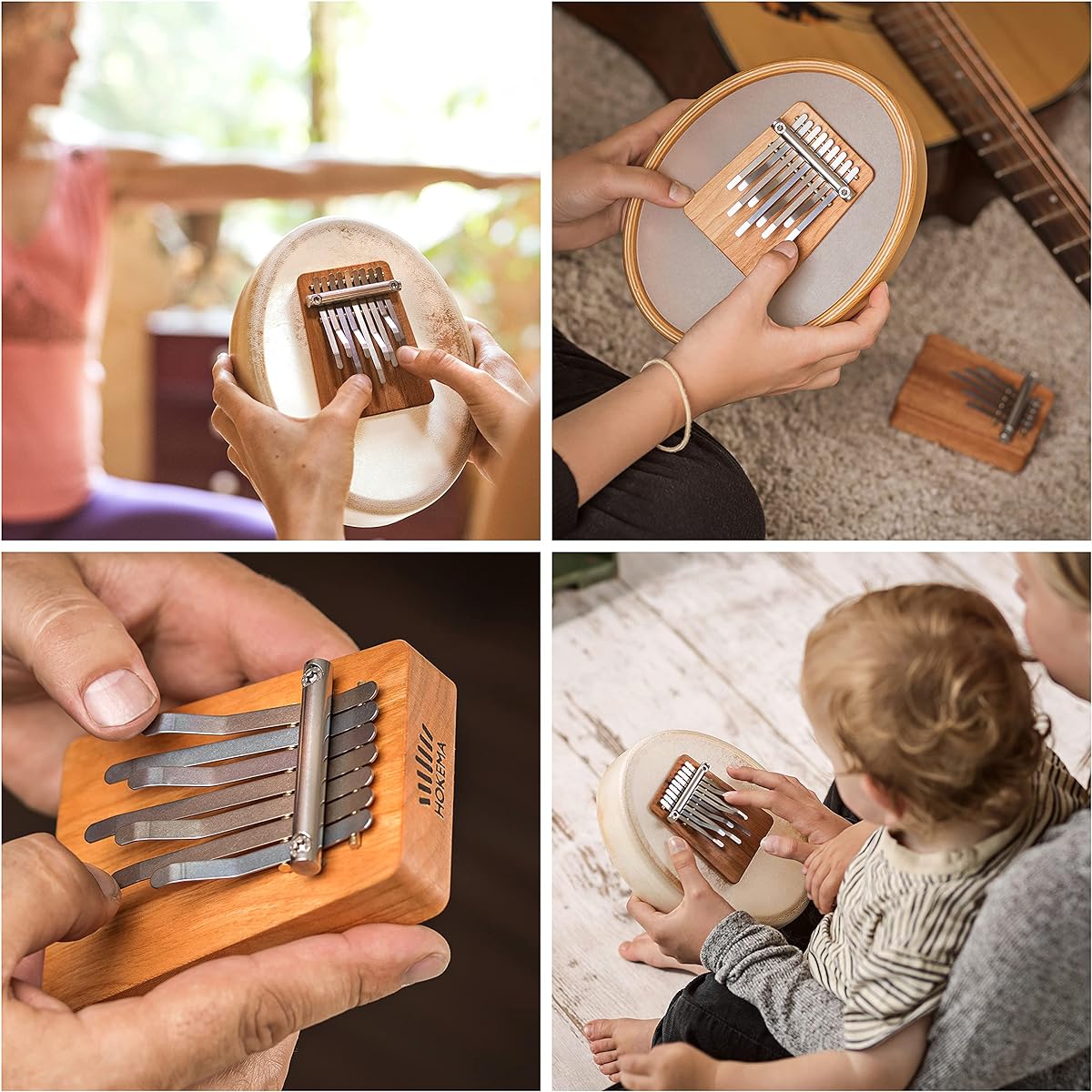 Hokema Kalimba B17 in C major - Original handmade in Germany - Thumb piano - Easy to learn the instrument - Perfect for beginners - Thumb piano for kids and professionals alike