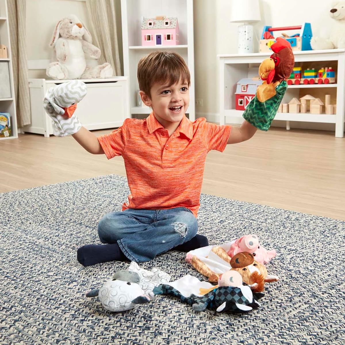 Melissa & Doug Barn Buddies Hand Puppets