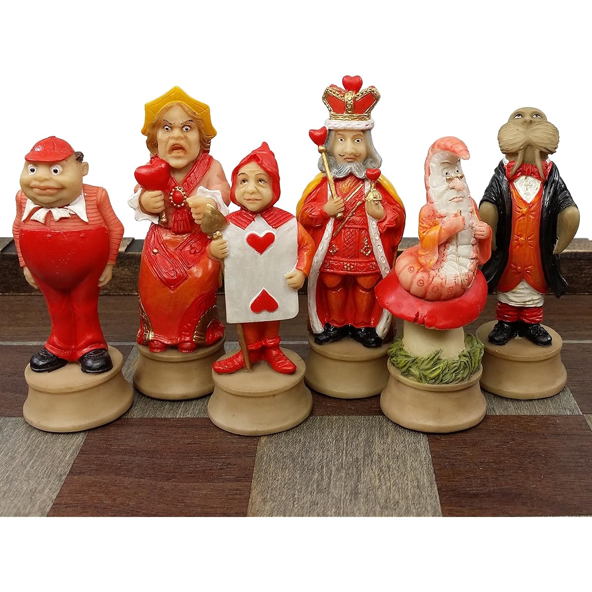 HPL Alice in Wonderland Fantasy Chess Set with 17 1/2" Castle/Fortress Board