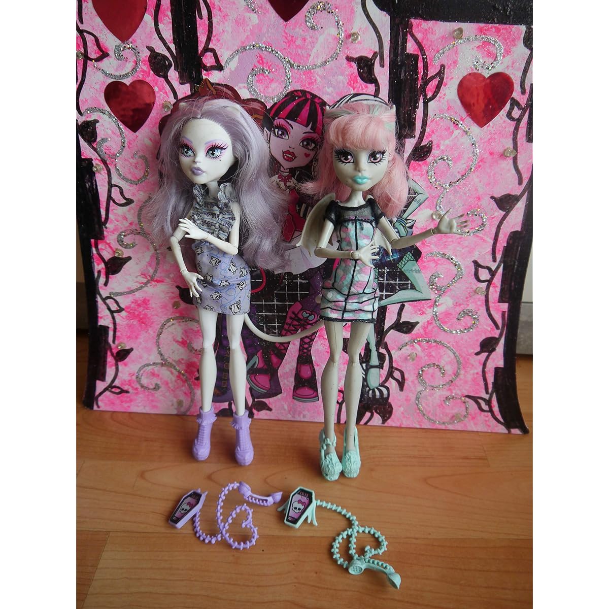 Monster High Monster High GHOUL CHAT Exclusive 2-PACK - Rochelle Goyle & Catrine DeMew