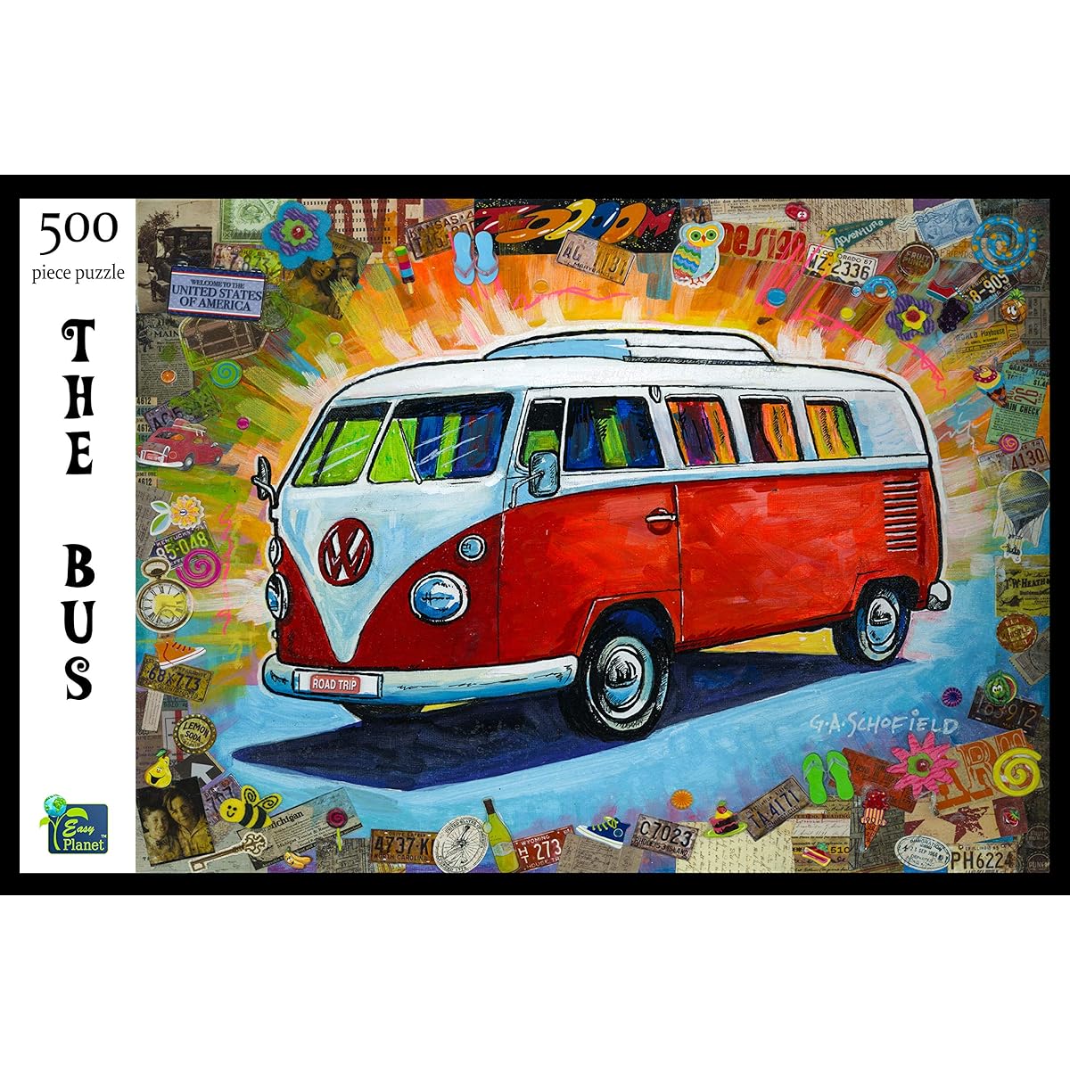 Bus 500 piece jigsaw puzzle
