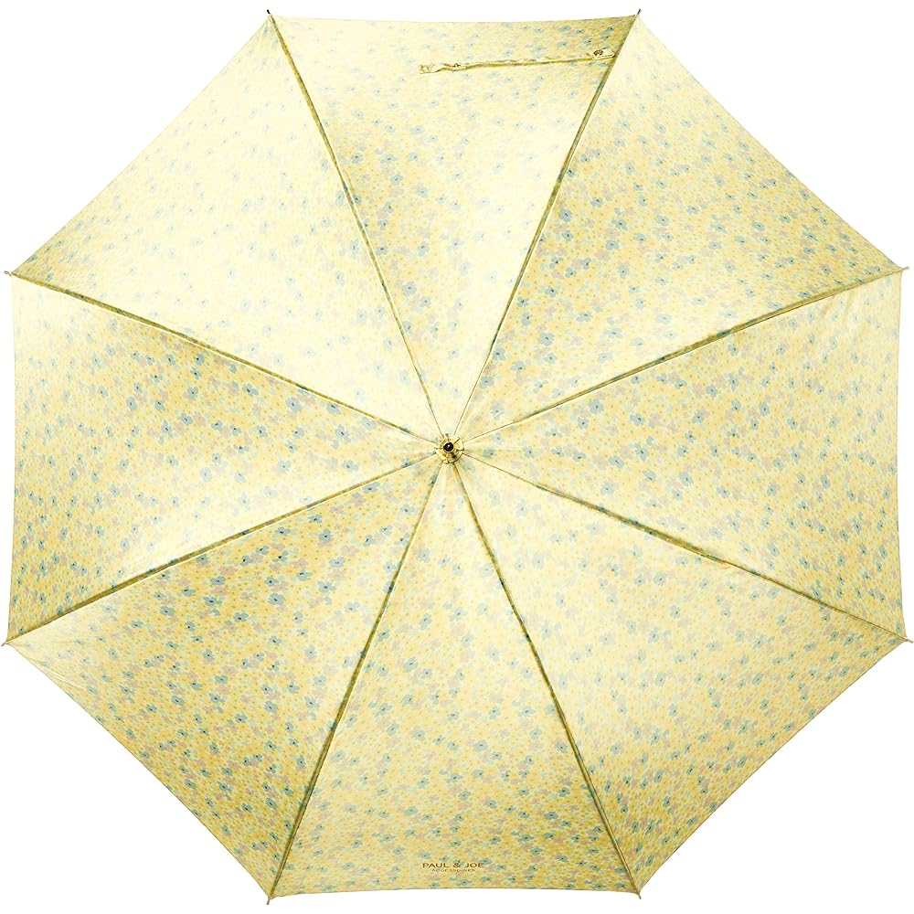 [Moonbat] PAUL & JOE (Paul & Joe) Small Flower Pattern Umbrella Long Umbrella with Logo Simple Stylish Flower Cute Gift Women's Beige 21-113-10595-00 Rib Length: Approx. 60cm