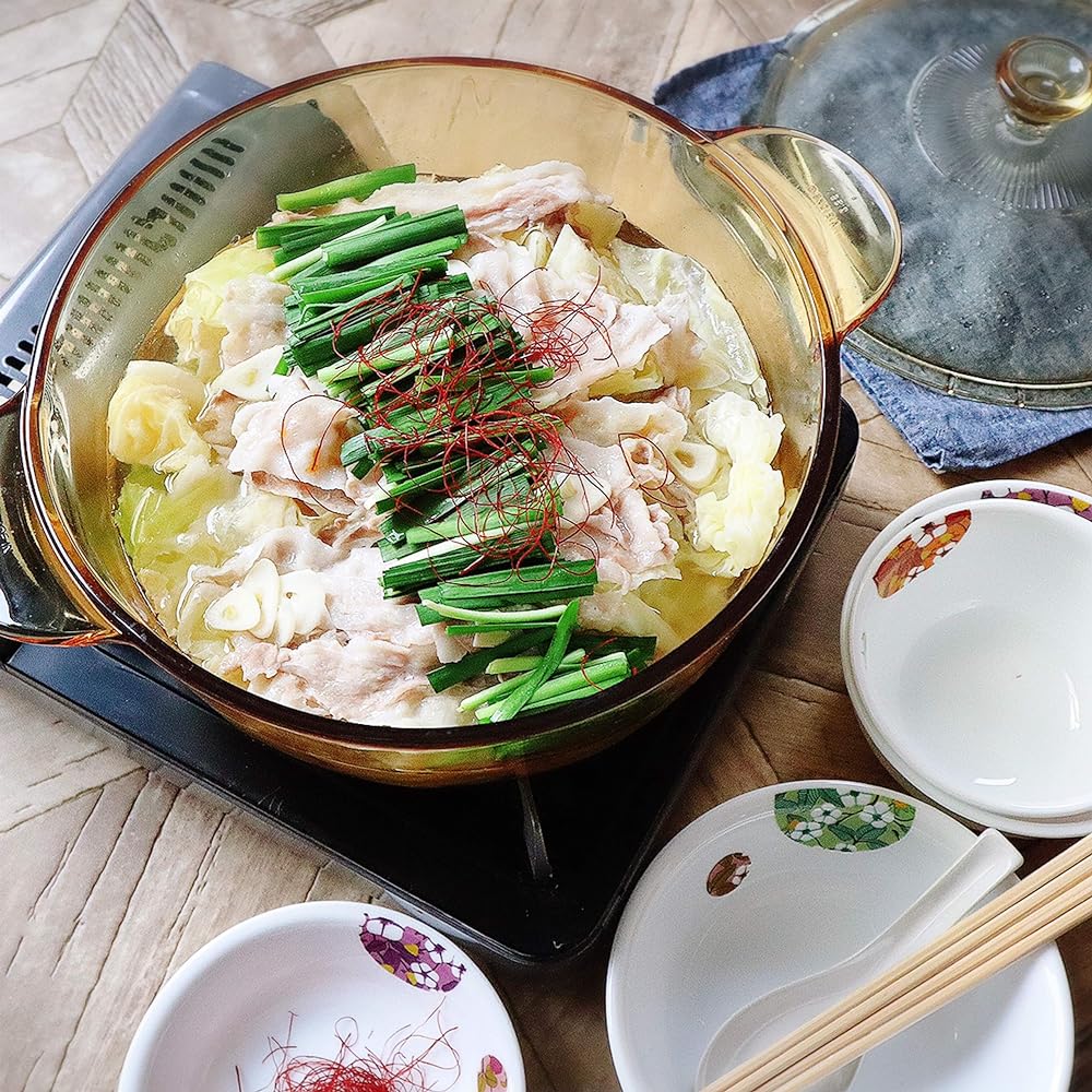 PEARL METAL VISIONS Tabletop pot 24cm Heat-resistant glass Microwave safe Oven safe Dishwasher safe CP-8721