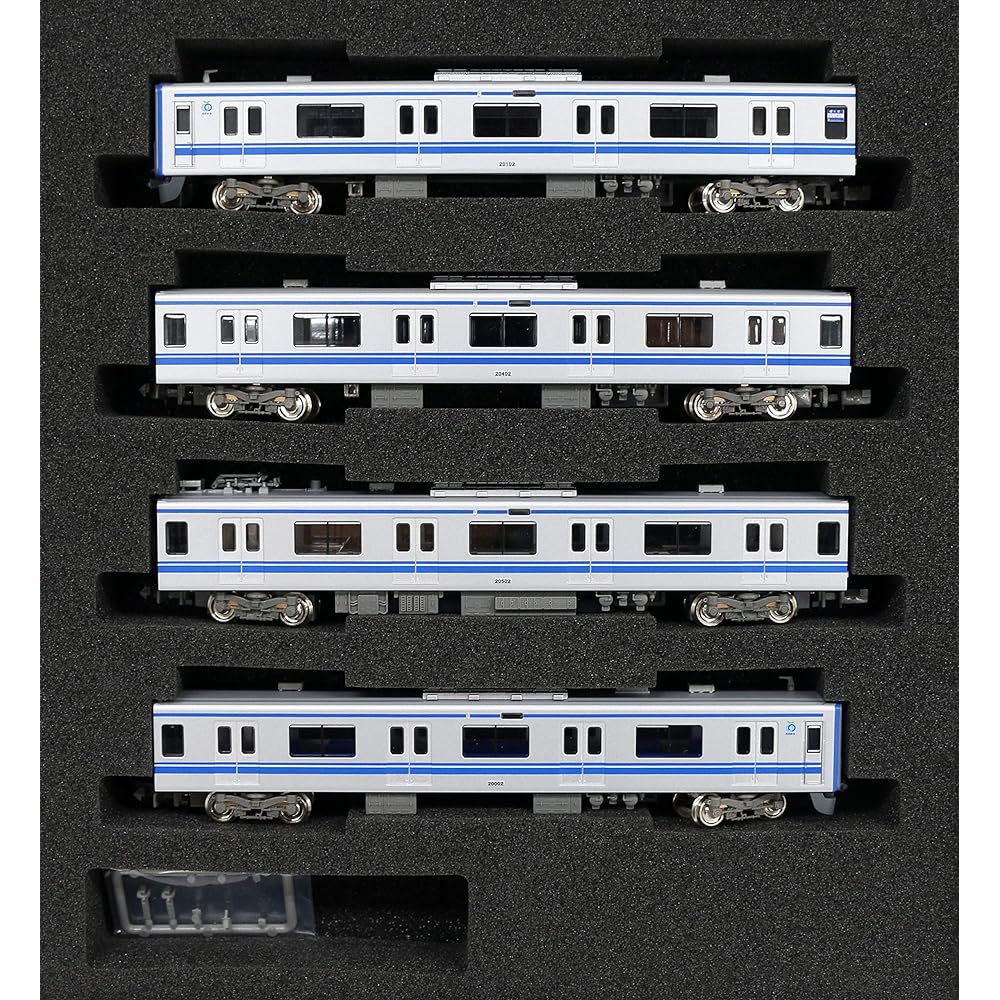 Green Max N Gauge Seibu 20000 Series Ikebukuro Line/20102 Formation/White Light Basic 4-Car Formation Set with Power 30969 Railway Model Train