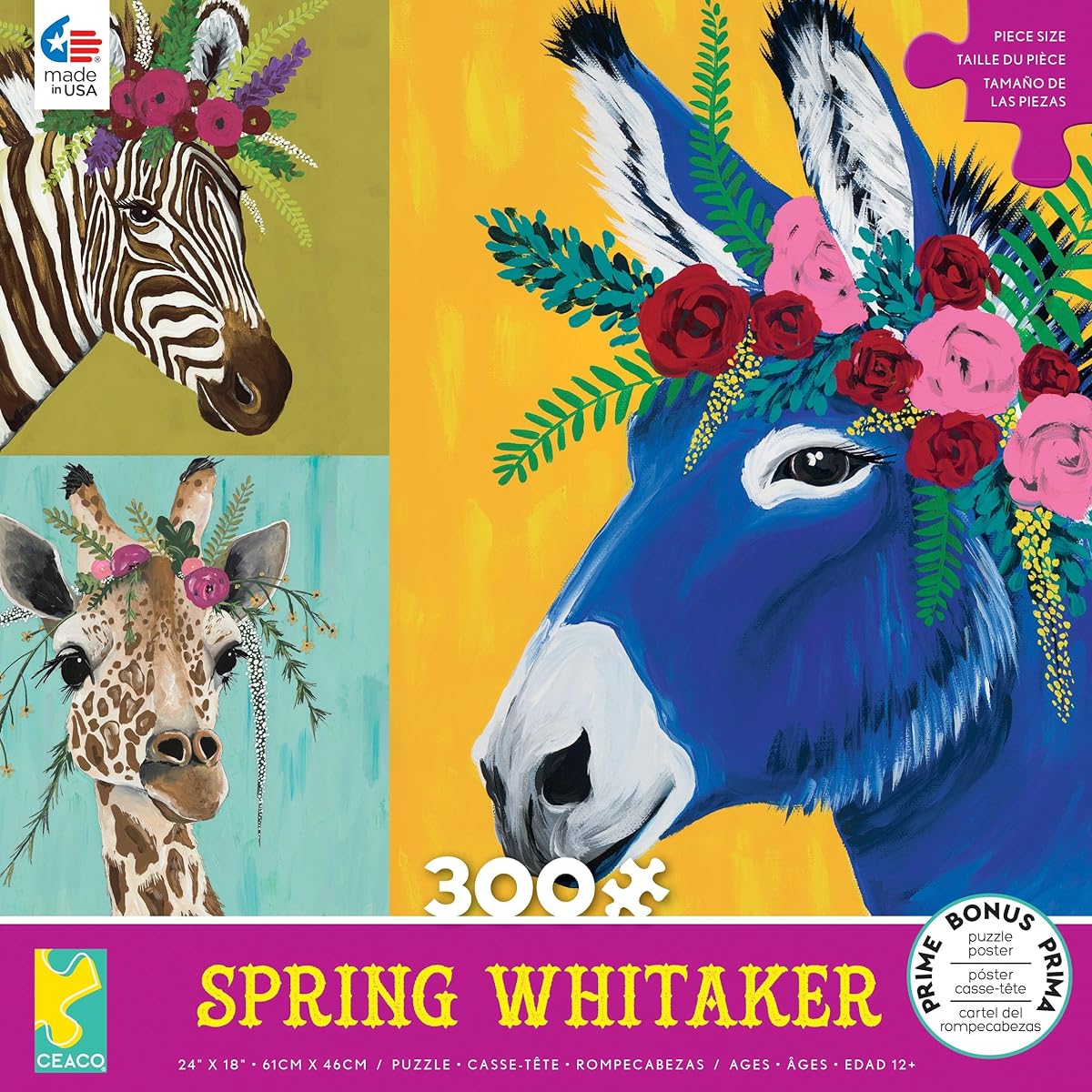 Ceaco - Spring Whitaker - Aster, Daisy, Jose - 300 Piece Jigsaw Puzzle