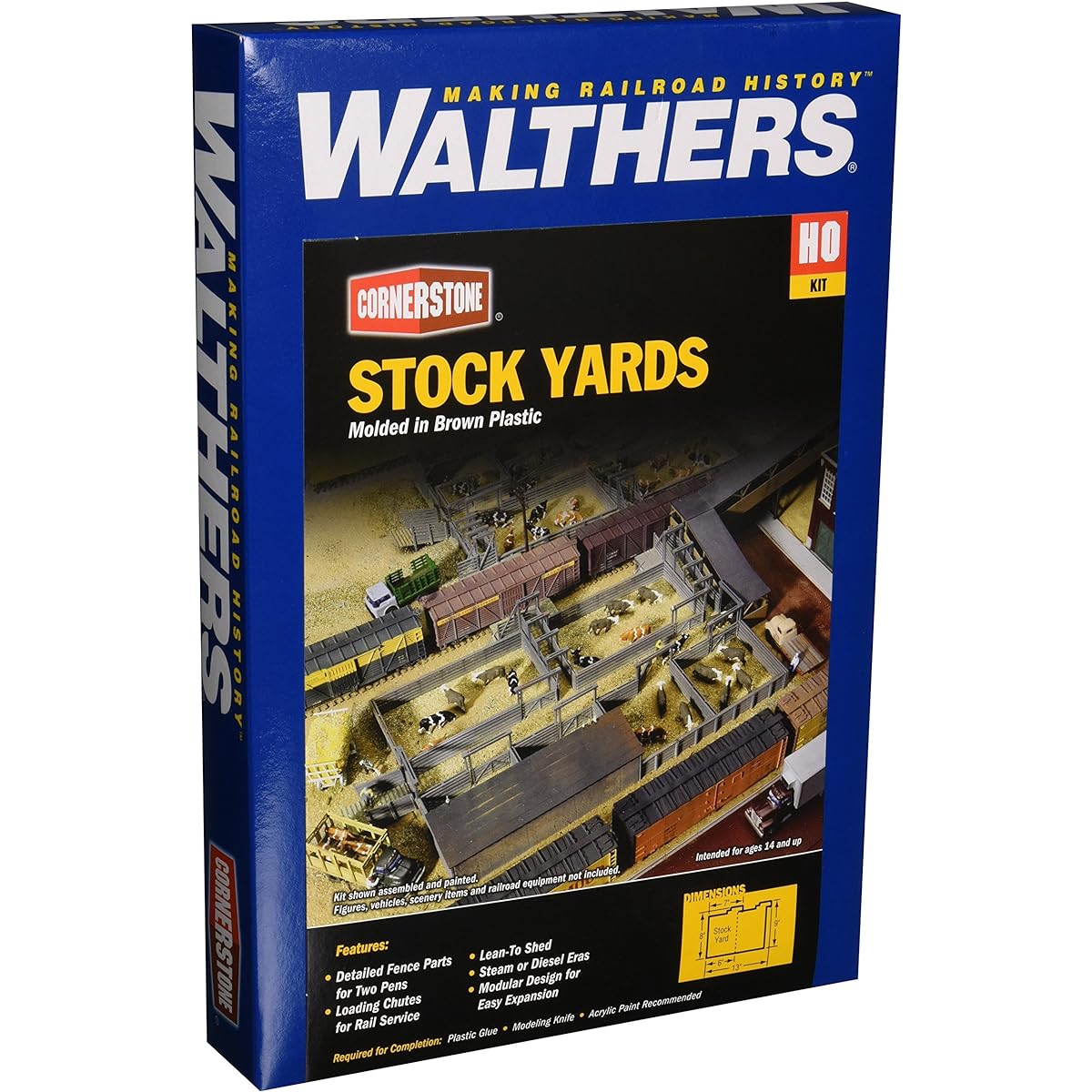 Walthers Cornerstone Series Kit HO Scale Stockyard