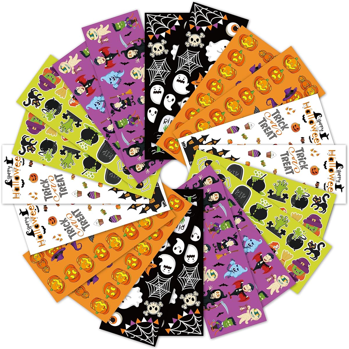 LINAYE Halloween Stickers for Kids, 40 Sheets