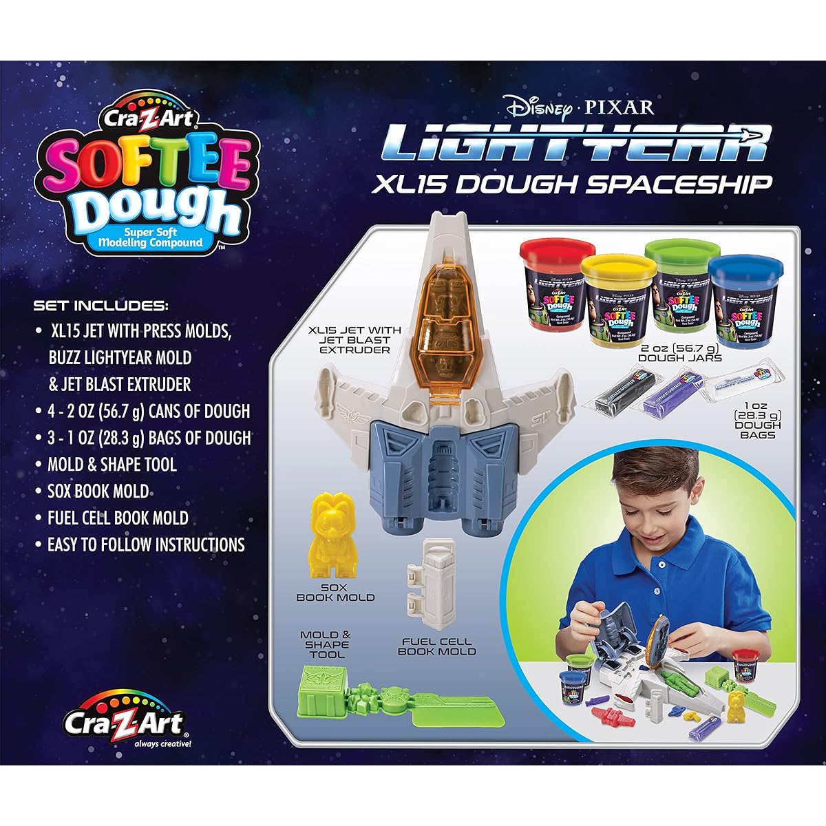 Disney Pixar Lightyear XL15 Fabric Spaceship Soft Fabric Modeling Fabric Playset Ages 4+