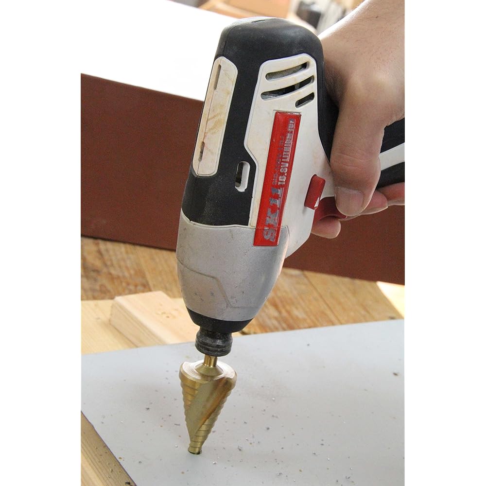SK11 Hexagonal Shaft Spiral Step Drill for Ironwork 4~30mm SSD-3