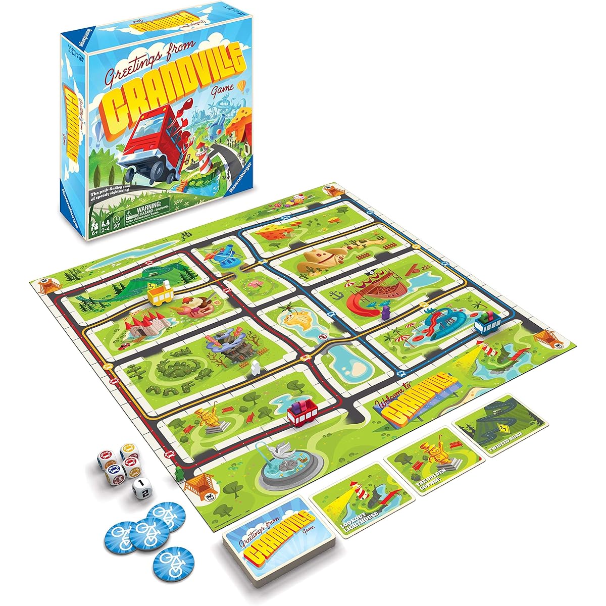 Greetings from Ravensburger Grandville Games Ages 6+ Boys & Girls - Fun, Fast-paced Family Games