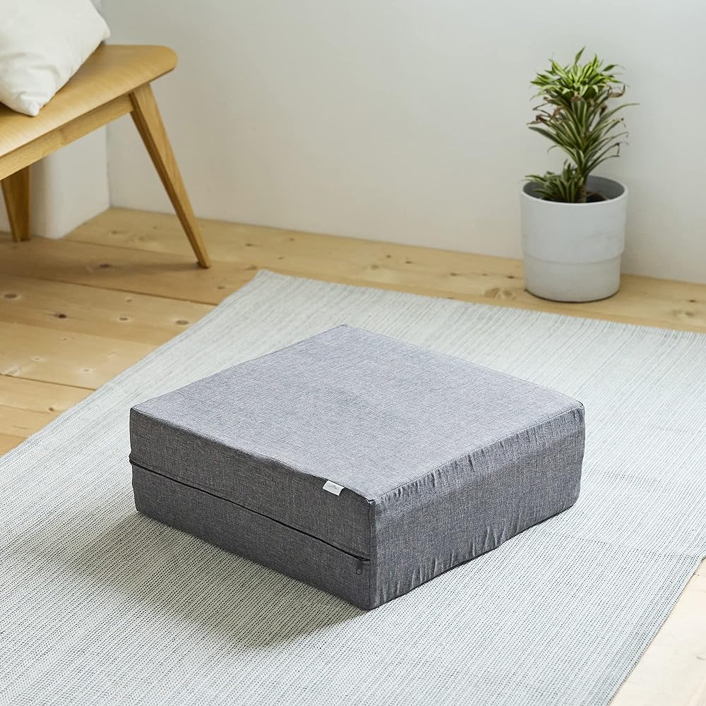 MIZUNO Healthy Interior Trampoline Cushion Health Training Equipment Design that blends in with your interior Buttocks Hamstring Calf Gray C3JHI203