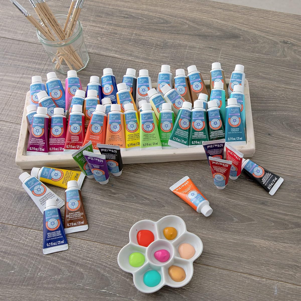 Artist's Loft Acrylic Paint Tube Set, 48 Pieces