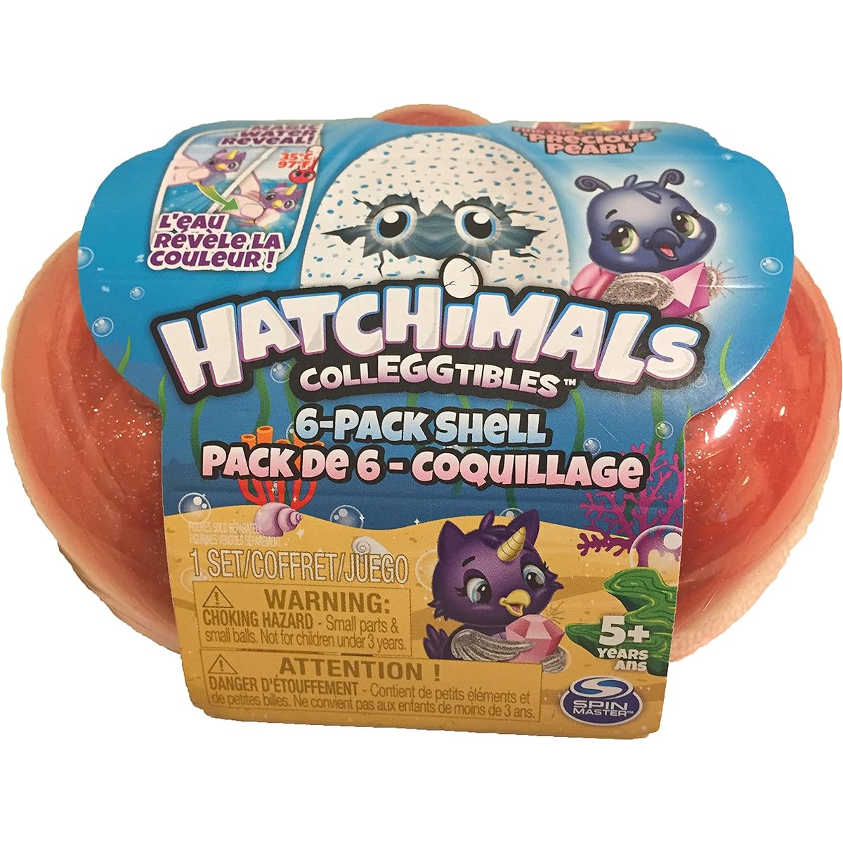 Hatchimals - CollEGGtibles Born! Woomo Mini Set of 6 Season 5 Shell in Carrying Case (Pink) [Parallel Import]