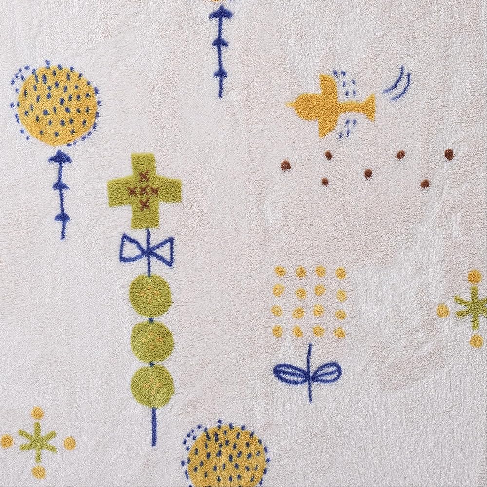 nishikawa [Nishikawa] Atsuko Matano New Meyer Blanket Single Washable MT3654 Small Forest Yellow FQ03605022