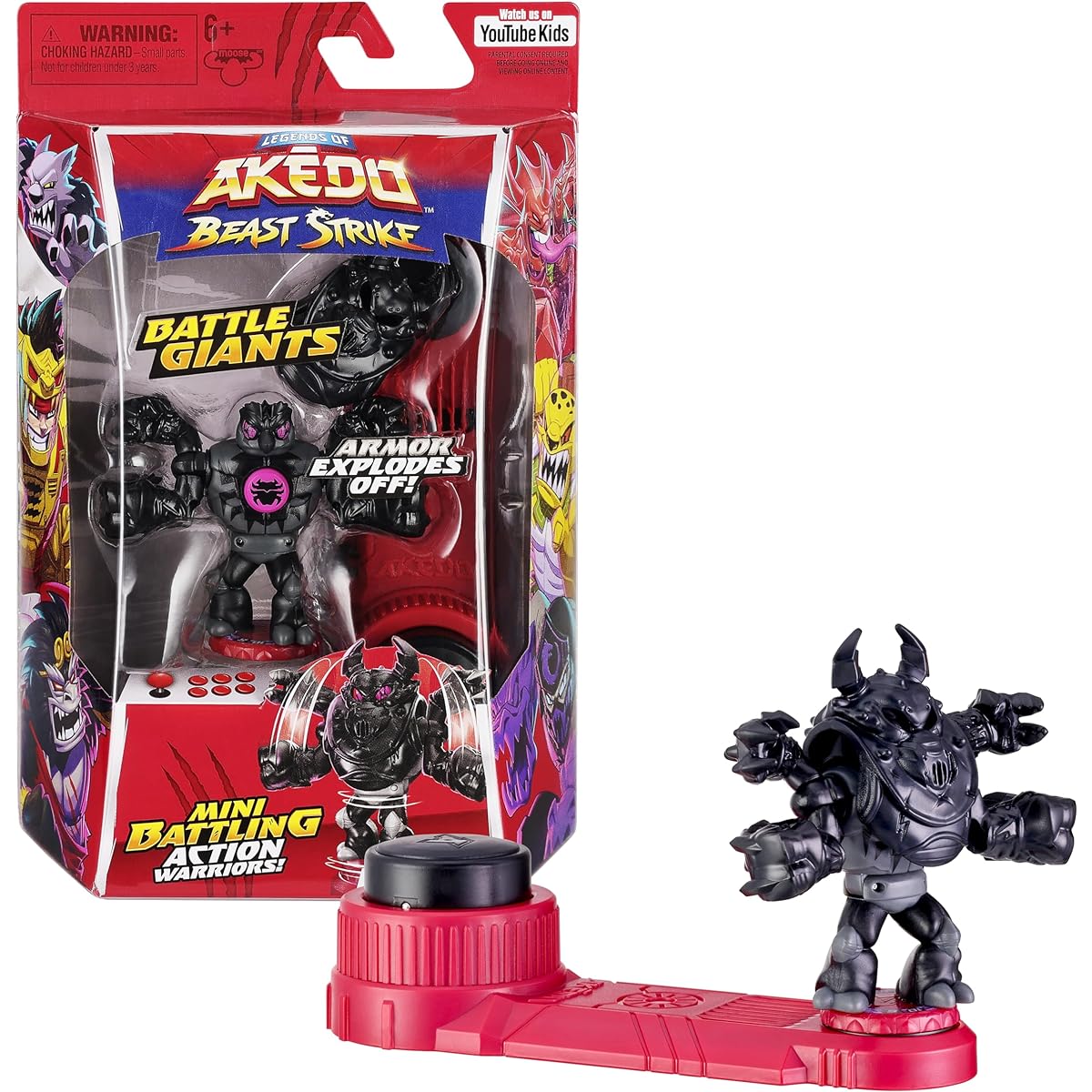 Legendary Myodo Beast Strike Battle Giant Shadow Chi Mini Battle Warriors Armor explodes during battle! Ready to fight Split Strike