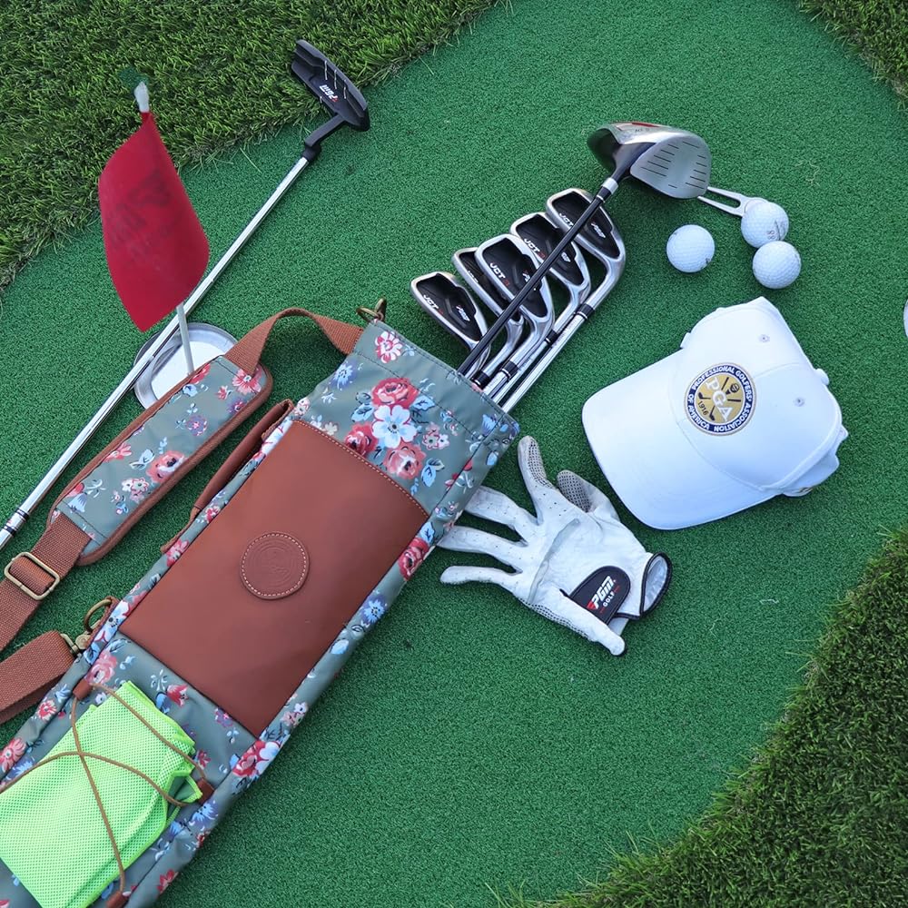 TOURBON Golf Bag Lady Golf Club Case for Driving Range Course