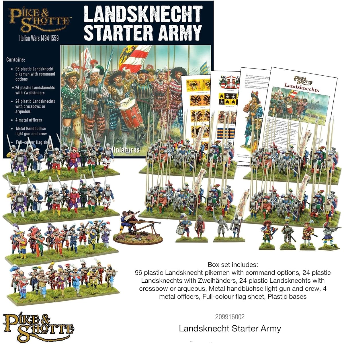 Warlord Games Pike and Shot The-Landschenicht Starter Army War Miniatures É