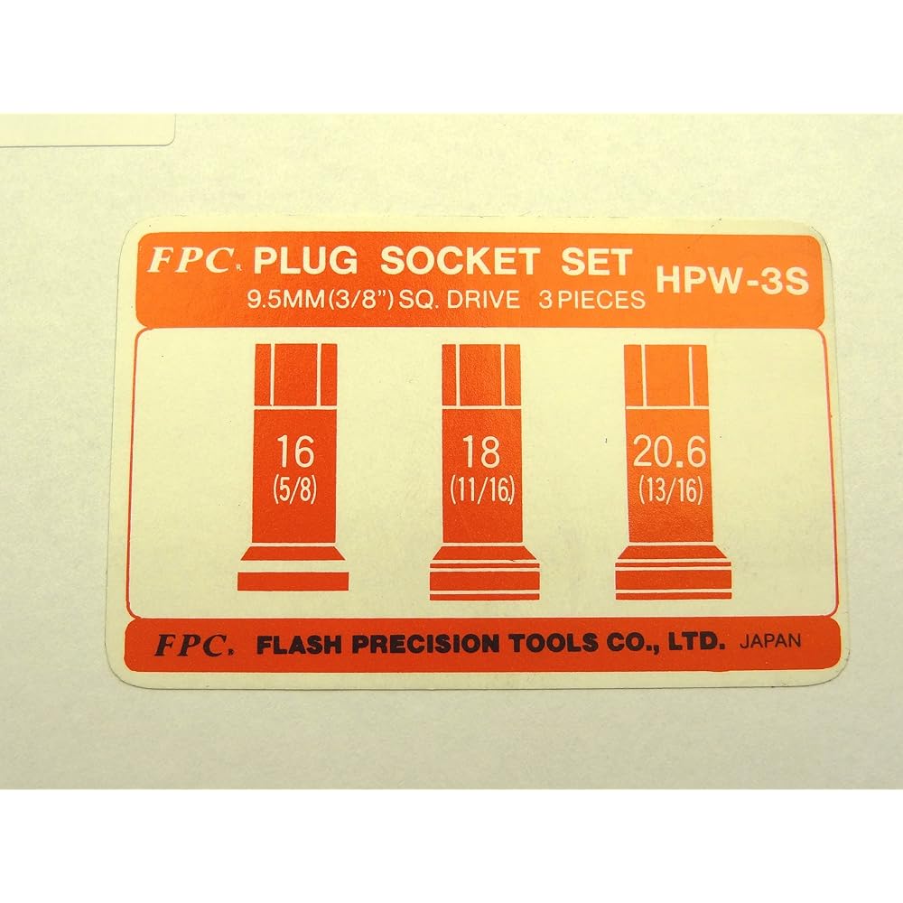 Flash tool plug socket set HPW-3S