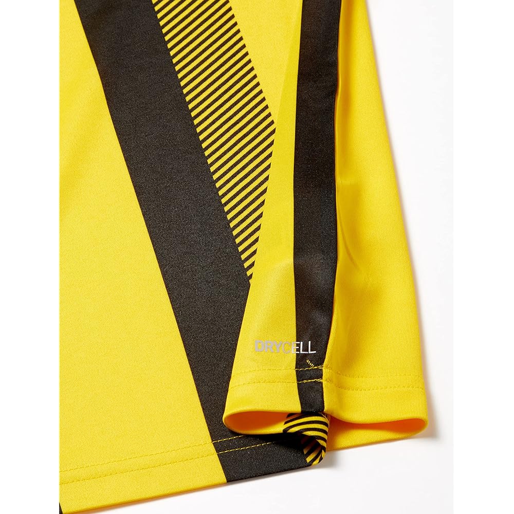 [PUMA] Soccer Absorbent Quick Drying Short Sleeve T-Shirt TEAMLIGA Striped Game Shirt JR 705147 Kids