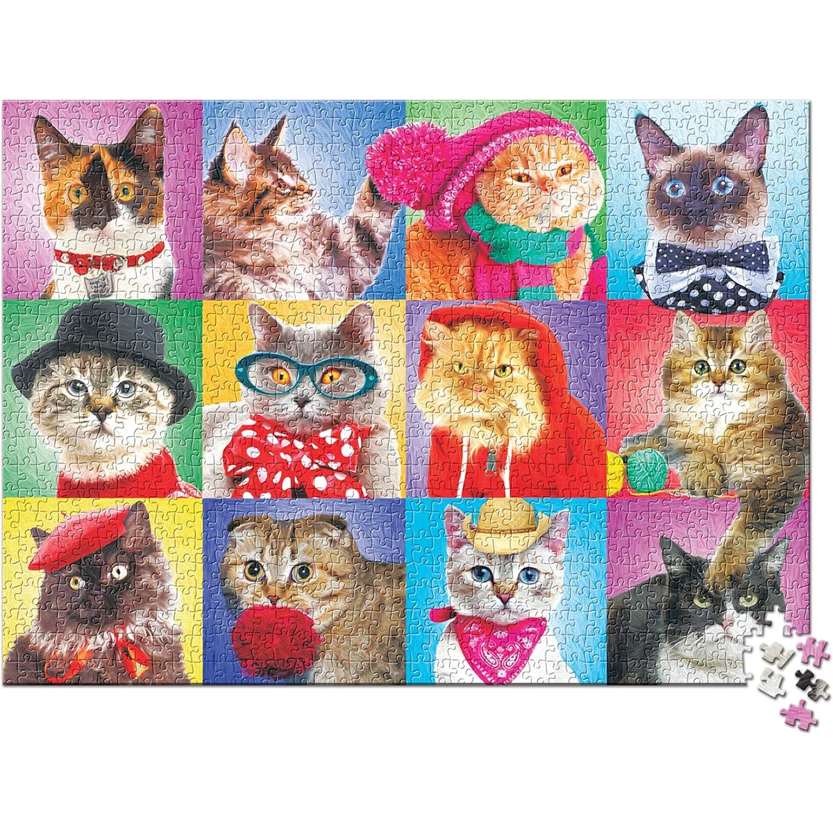 XL Pieces: Silly Cats Jigsaw Puzzle, 300 Piece