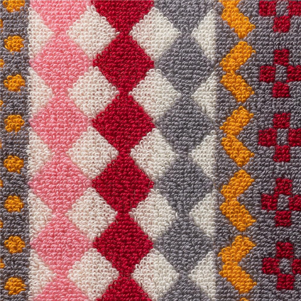 nishikawa [Nishikawa] Atsuko Matano Towel Blanket, Single, Washable, 100% Cotton, Made of Sweet Twisted Thread, Popcorn Package, MT3606, Made in Japan, Pink, FR03120023