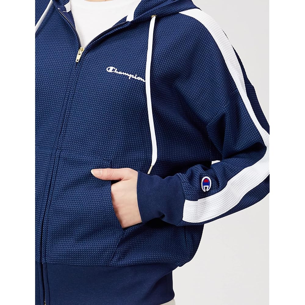 [Champion] Hooded Jacket, Heat Shielding, Quick Drying, UV Protection, Script Logo, Loose Fit, Zip Hooded Jacket, Women's Sports, CW-VS402