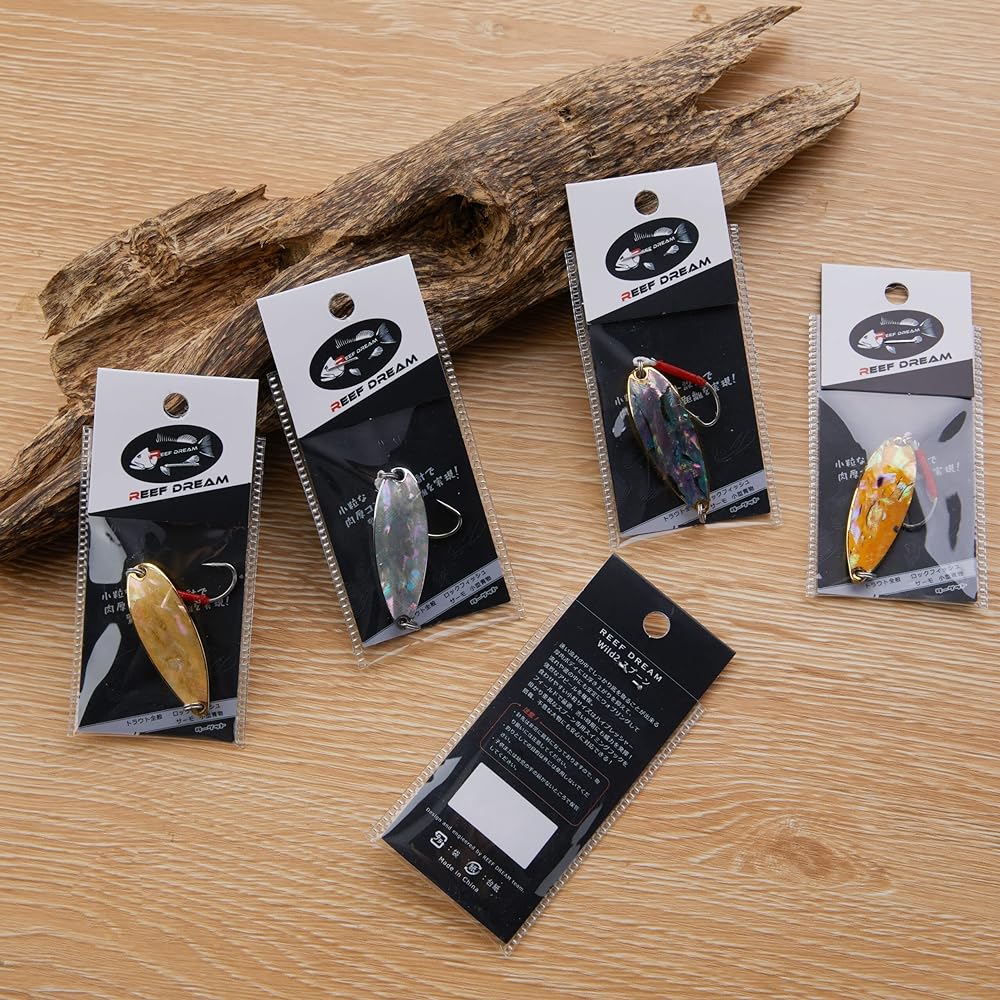 REEF DREAM Spoon Trout Abalone Thickness 7.5g 9g 12g Mountain Stream Lure Trout Spoon Salmon Salmon Mainstream Salt Compatible
