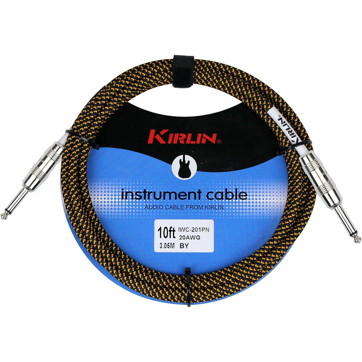 KIRLIN cable straight instrument cable. 10 feet IWC201PNBY-10FT
