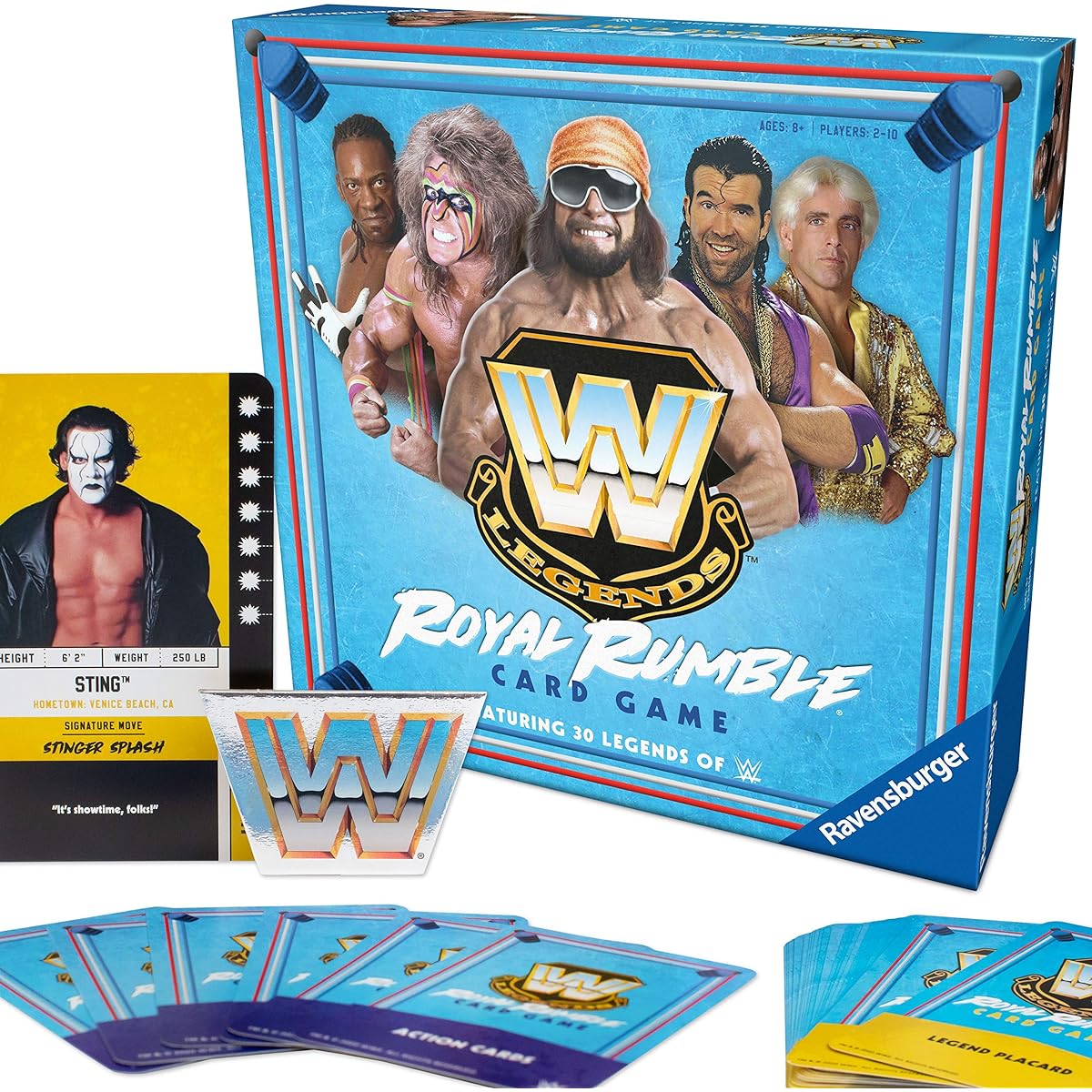 Ravensburger WWE Legends Royal Rumble Card Game for Kids and Adults - Includes 30 WWE Legends