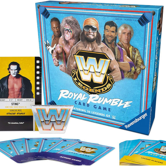 Ravensburger WWE Legends Royal Rumble Card Game for Kids and Adults - Includes 30 WWE Legends