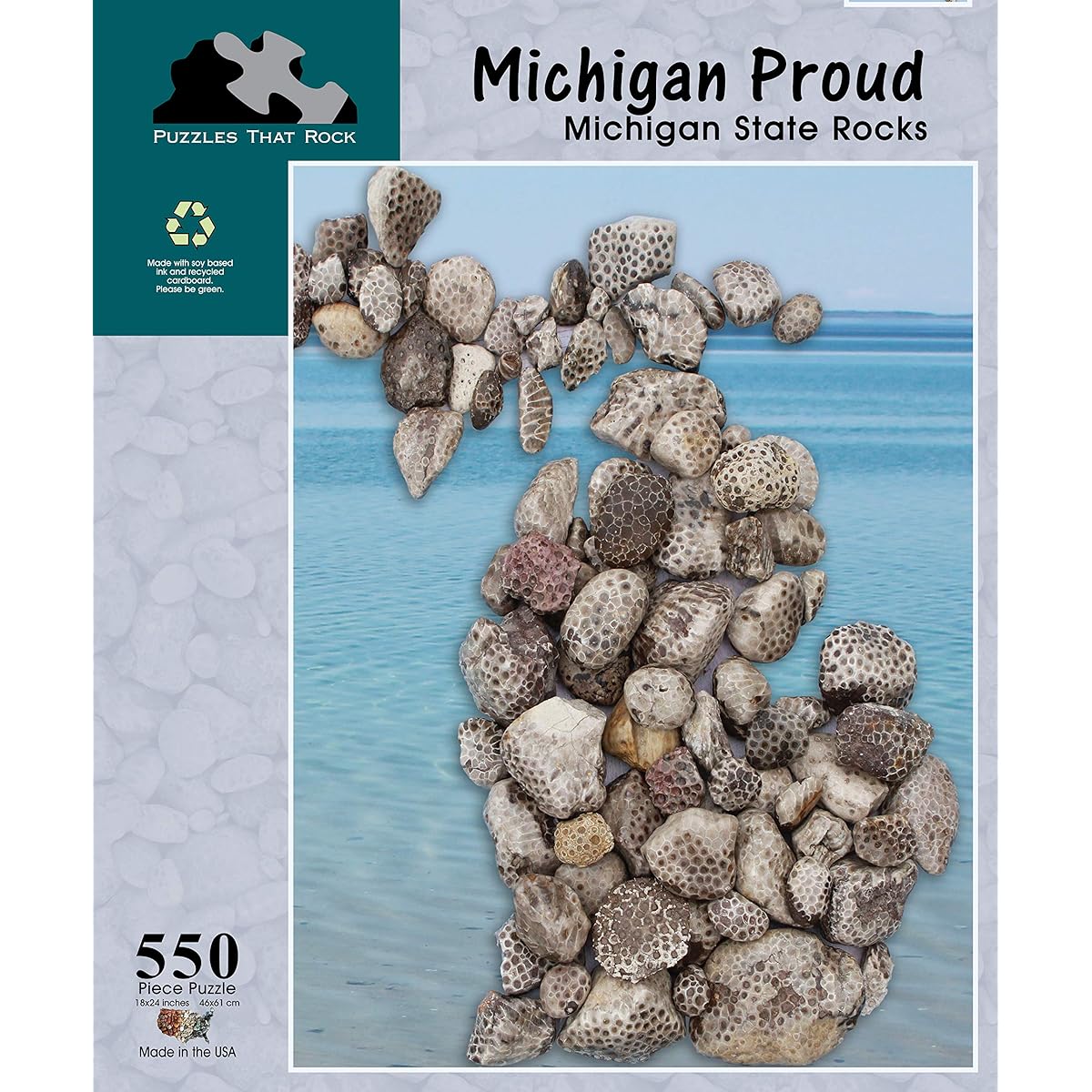 Michigan Rock Puzzle by Michigan Proud