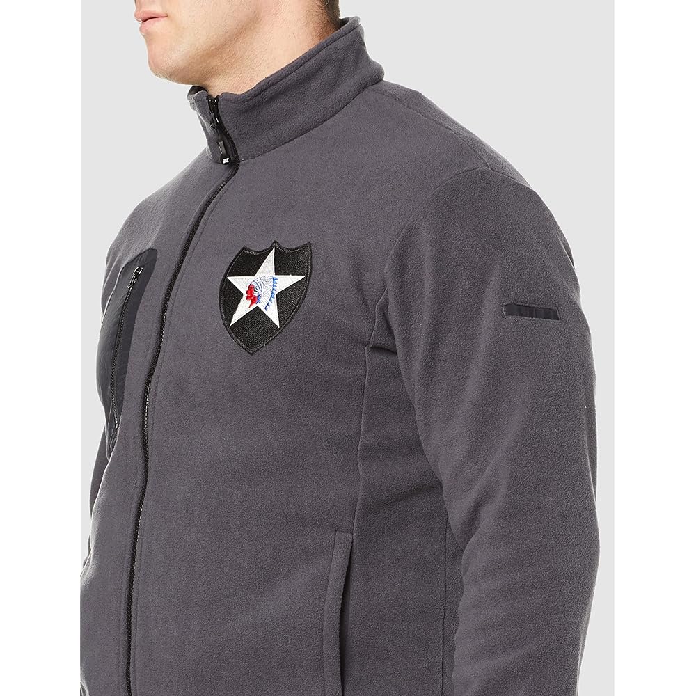 [Fstyle] Fleece Jacket John Lennon Type Patch Included Fleece Large Size