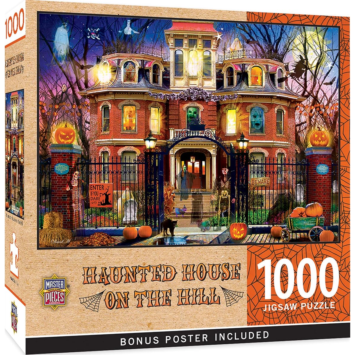 MasterPieces Halloween Jigsaw Puzzle 1000 Piece Haunted House 19.25"x26.75"