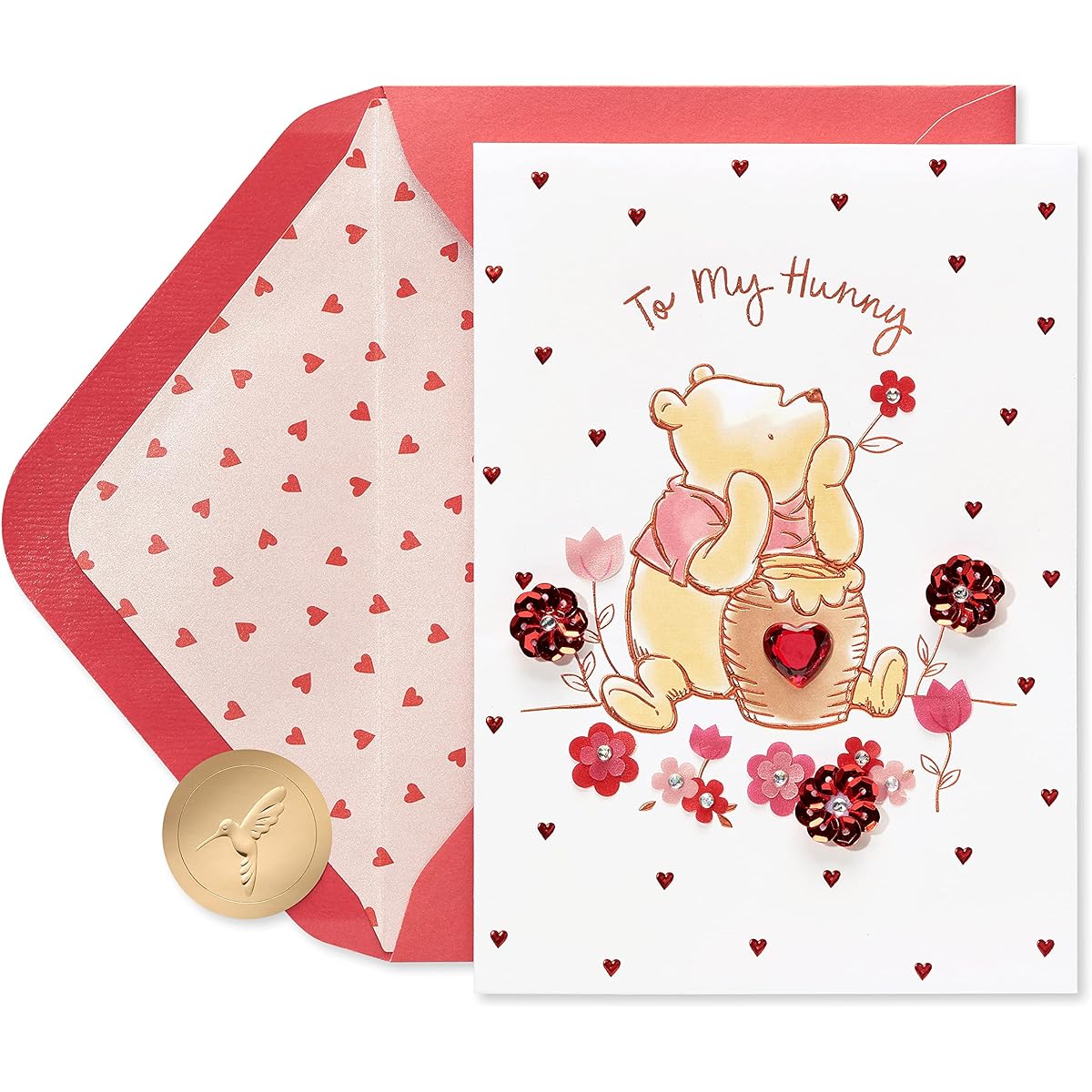 Papyrus Disney Romantic Valentine's Day Card (Sweet Every Day, Winnie the Pooh)