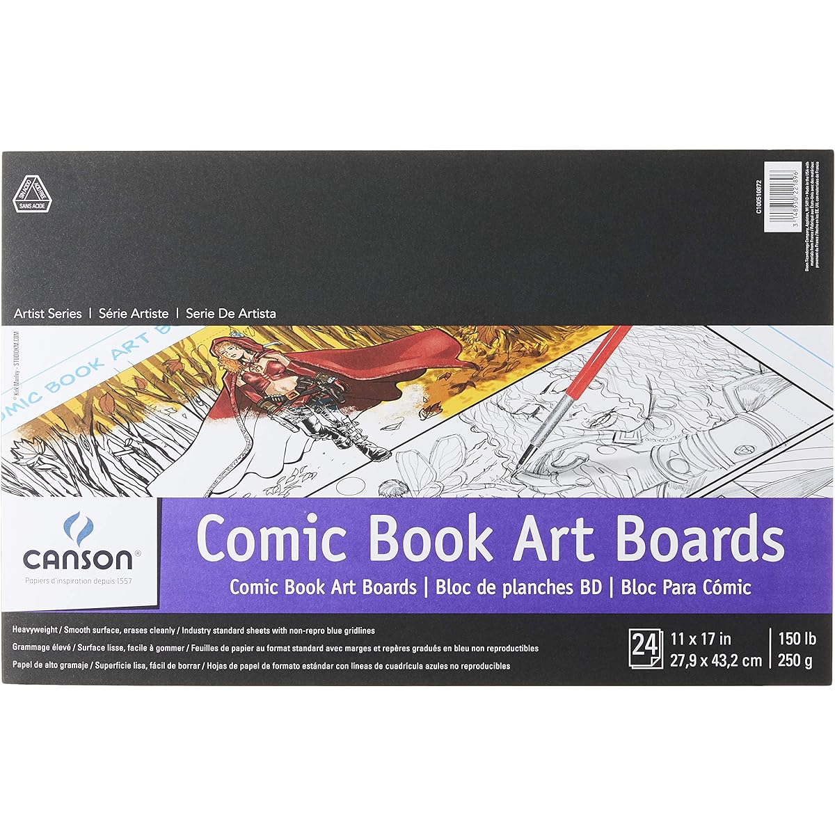 Comic Book Art Boards Pad, 11X17 by Canson