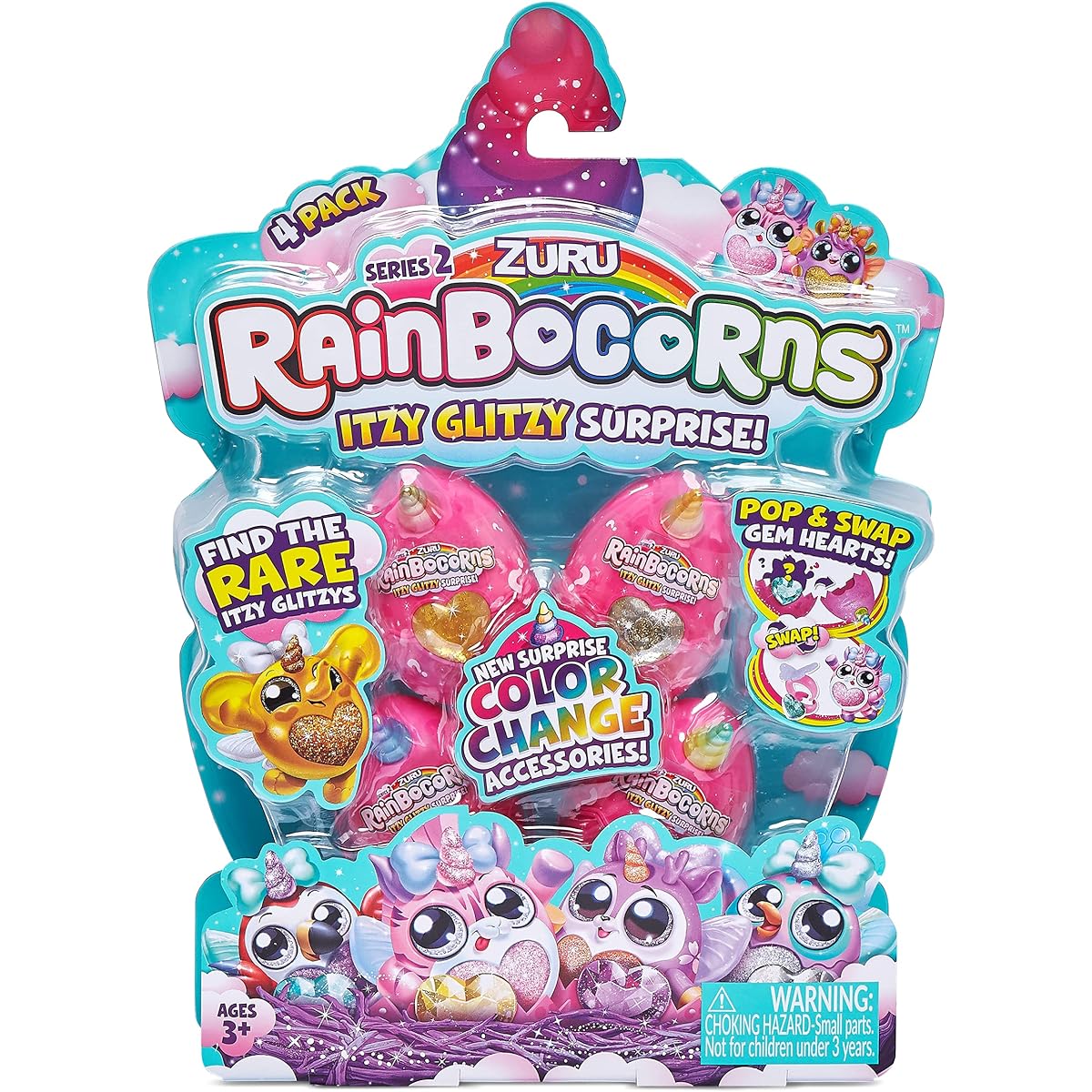 Rainbocorns - Itzy Glitzy Surprise Series 1-4 Pack